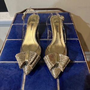 Transparent Evening Shoes J. Renee 1960s Vintage Party Shoes NOS Sz 8 M